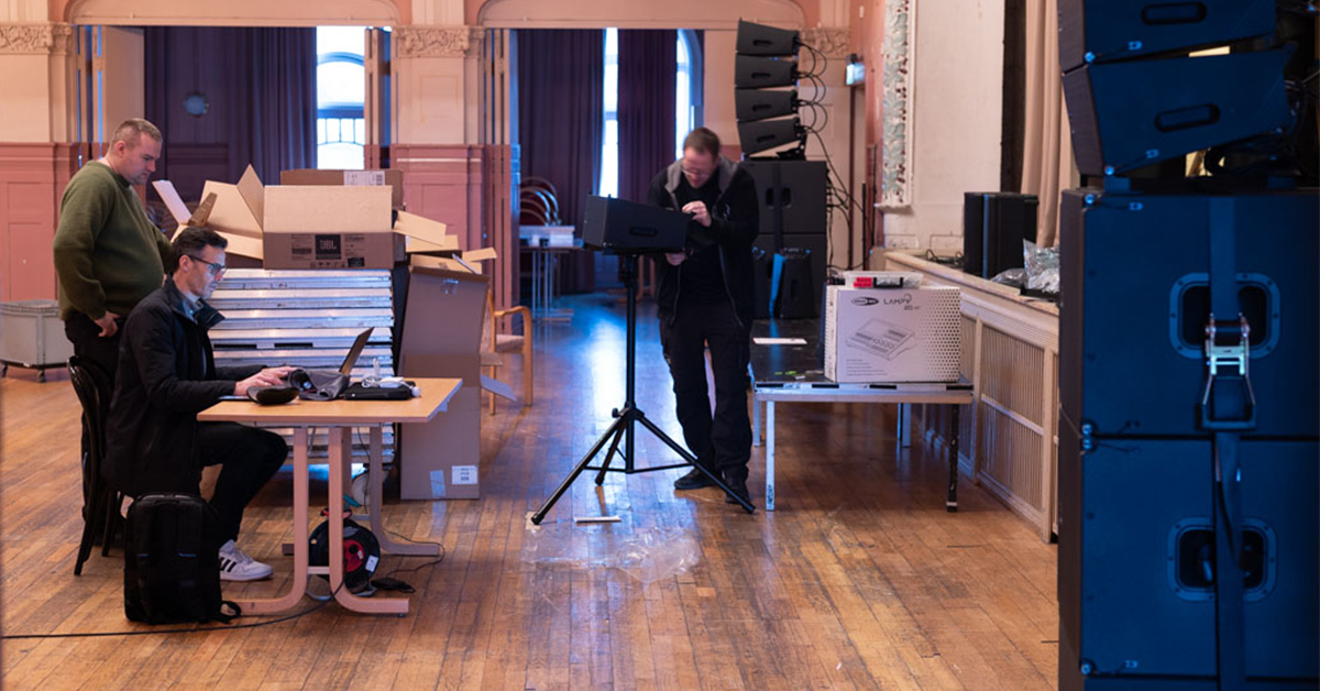 Lyd- og lysutstyr på Arbeideren